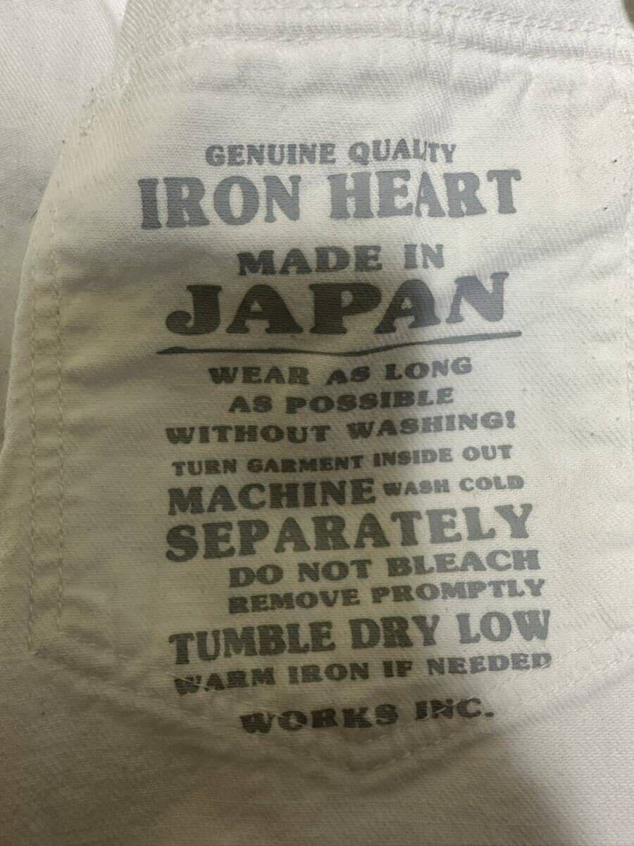 IRON HEART コットンシャツ ウェスタンシャツ オフホワイト XL アイアンハート 長袖シャツ アメカジ _画像6