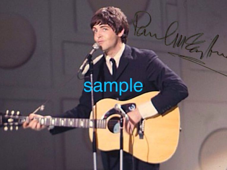 【送料無料】　The Beatles ポールマッカートニー　高画質　サイン　フォト　ビートルズ　texan 写真_画像2