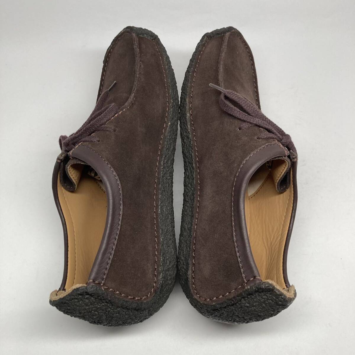 即決!定番! CLARKS ORIGINALS NATALIE サイズ UK 8 1/2 スエード ブラウン系 / クラークス オリジナルズ ナタリー_画像4