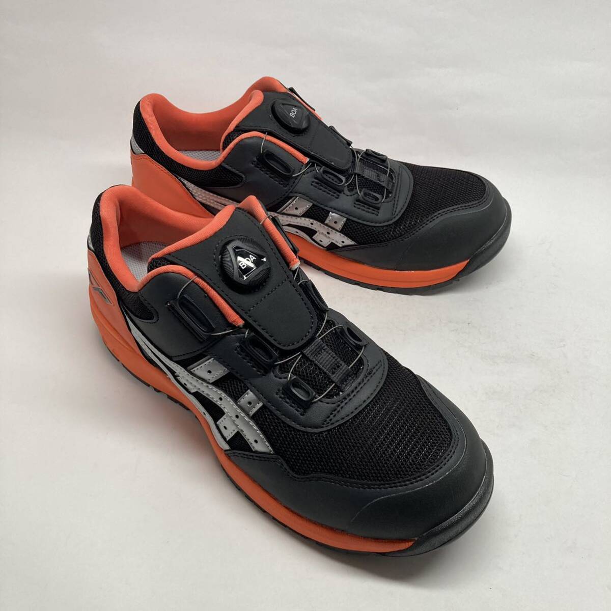 即決!良好! asics 安全靴 ウィンジョブ CP209 BOA 1271A029 ブラック オレンジ 26.5cm / アシックス ２の画像2