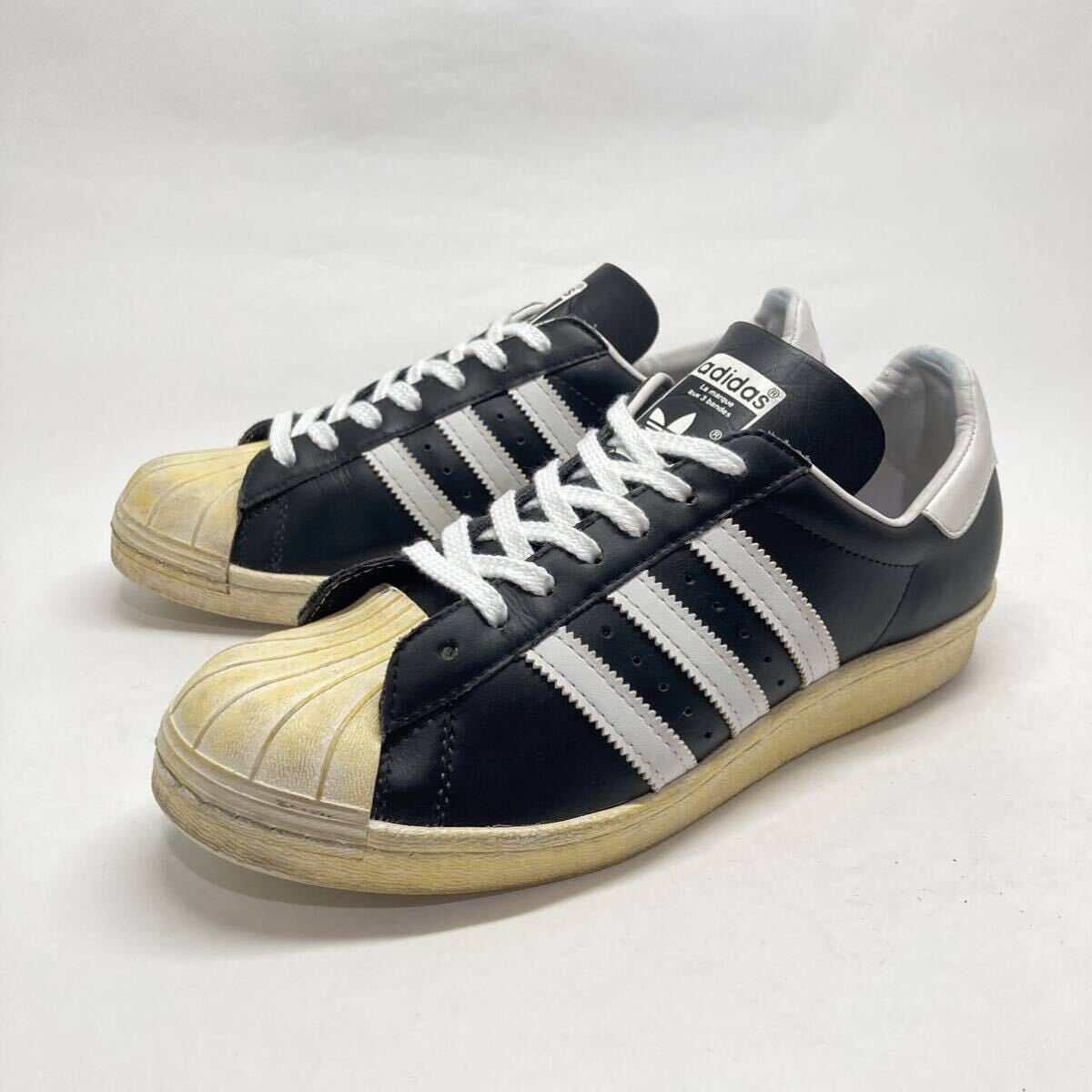 即決!限定! 12製 adidas superstar 80s MITA レザー 黒白 26.5cm Q21662 / アディダス スーパースター ミタ SS_画像1