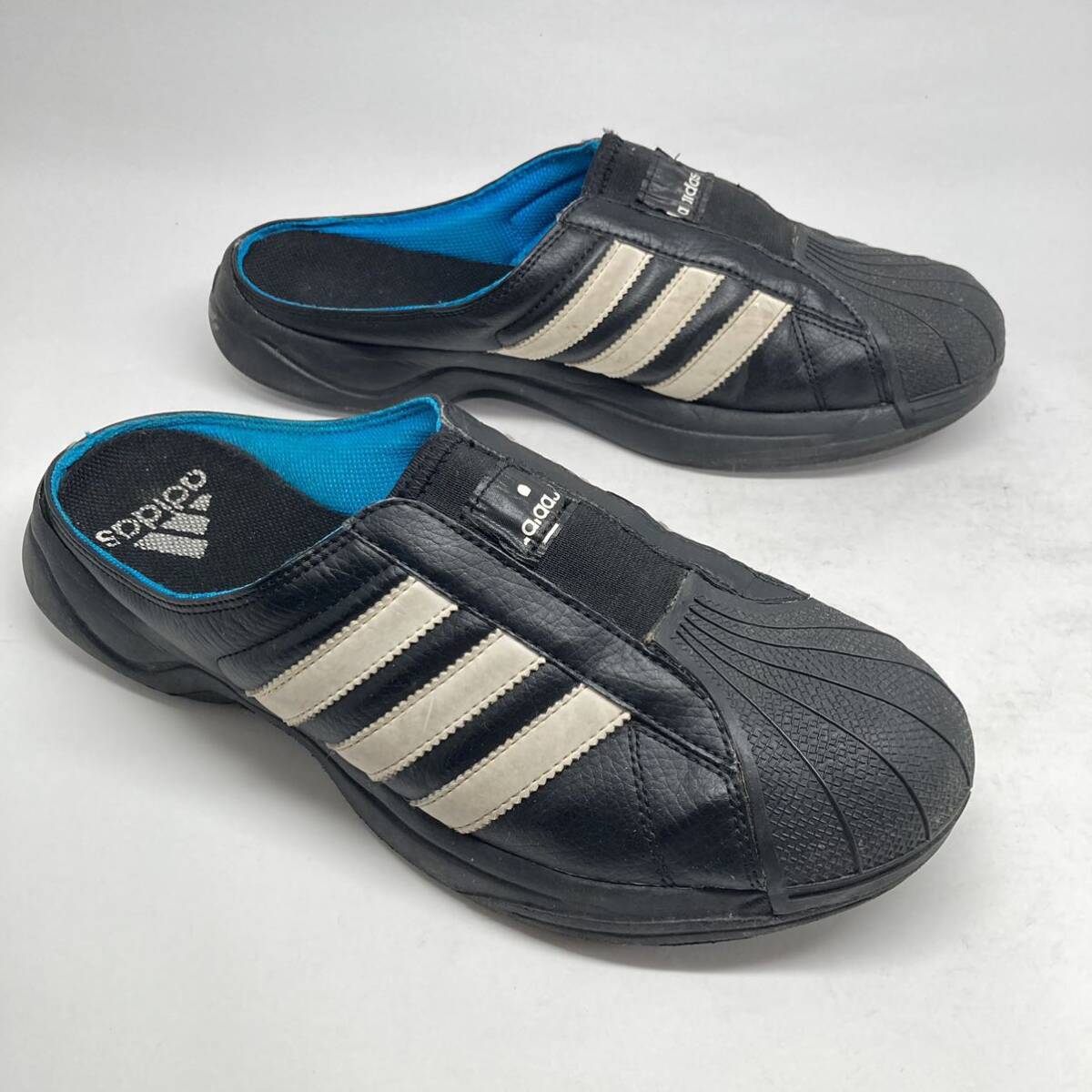 限定!希少! 13製 adidas SS CLOG 黒 白 サンダル 27.5cm / スーパースター クロッグ スリッポン_画像2