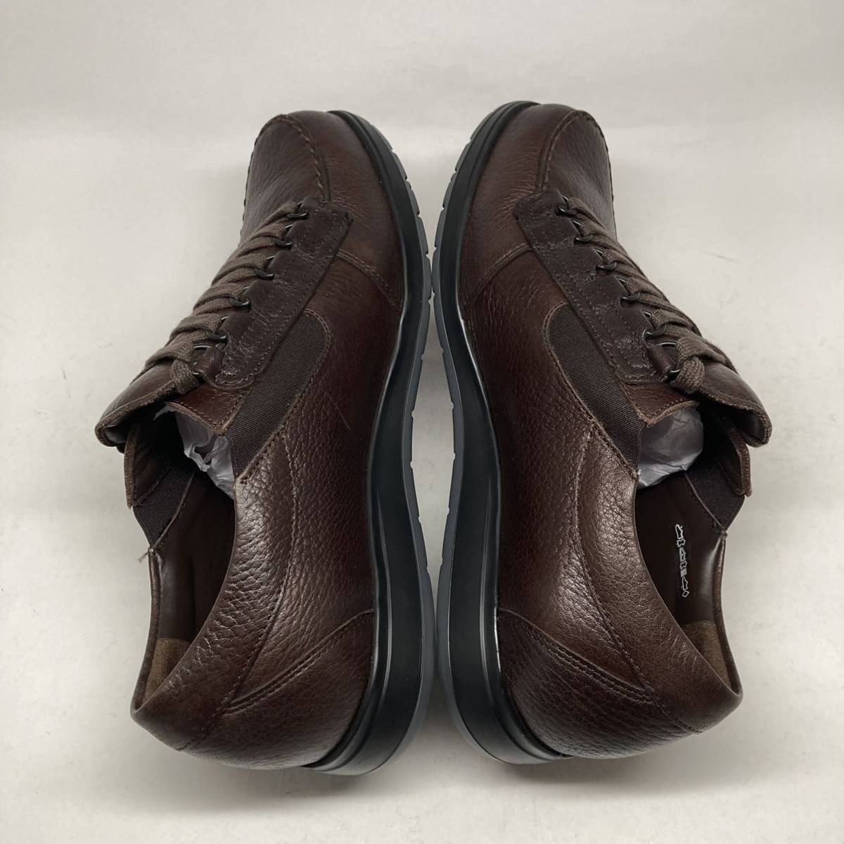  prompt decision! standard! MEPHISTO leather dark brown size EUR7 1/2 US8 comfort shoes /mefi -stroke 103011077