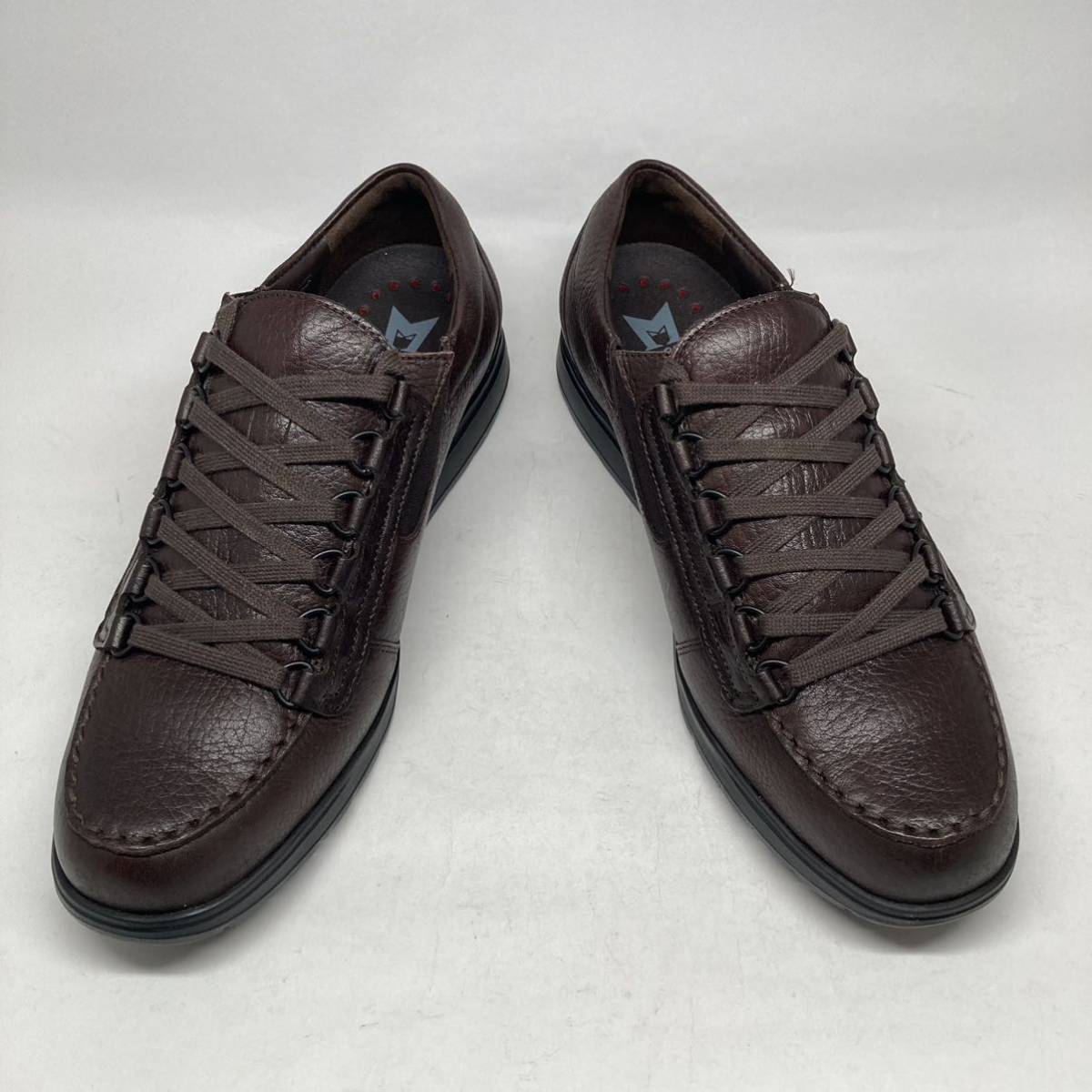  prompt decision! standard! MEPHISTO leather dark brown size EUR7 1/2 US8 comfort shoes /mefi -stroke 103011077