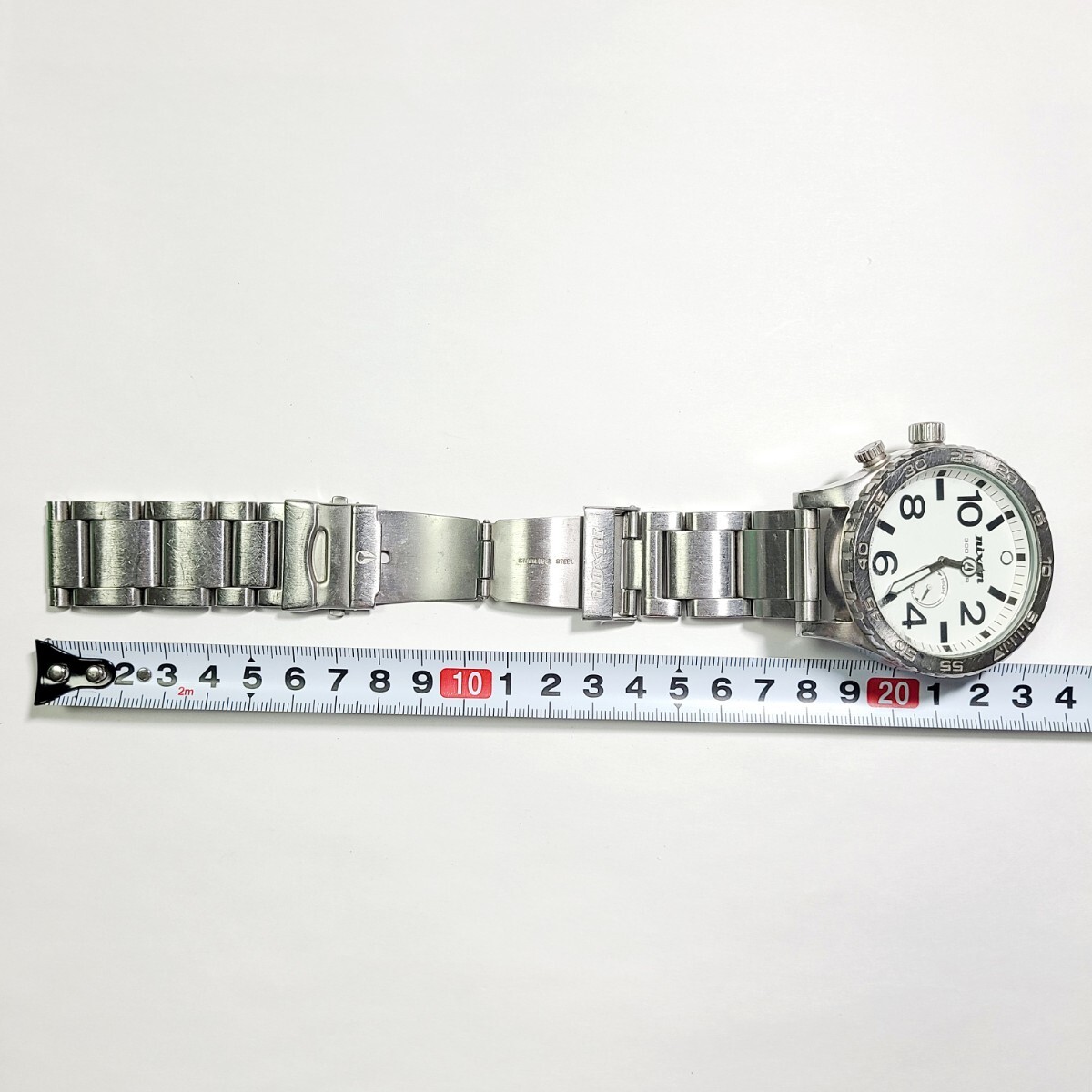 CM11LL NIXON ニクソン 腕時計 SIMPLIFY THE 51-30 51mmビッグフェイス 30気圧防水 高性能 リストウォッチ クォーツ ホワイト文字盤の画像6