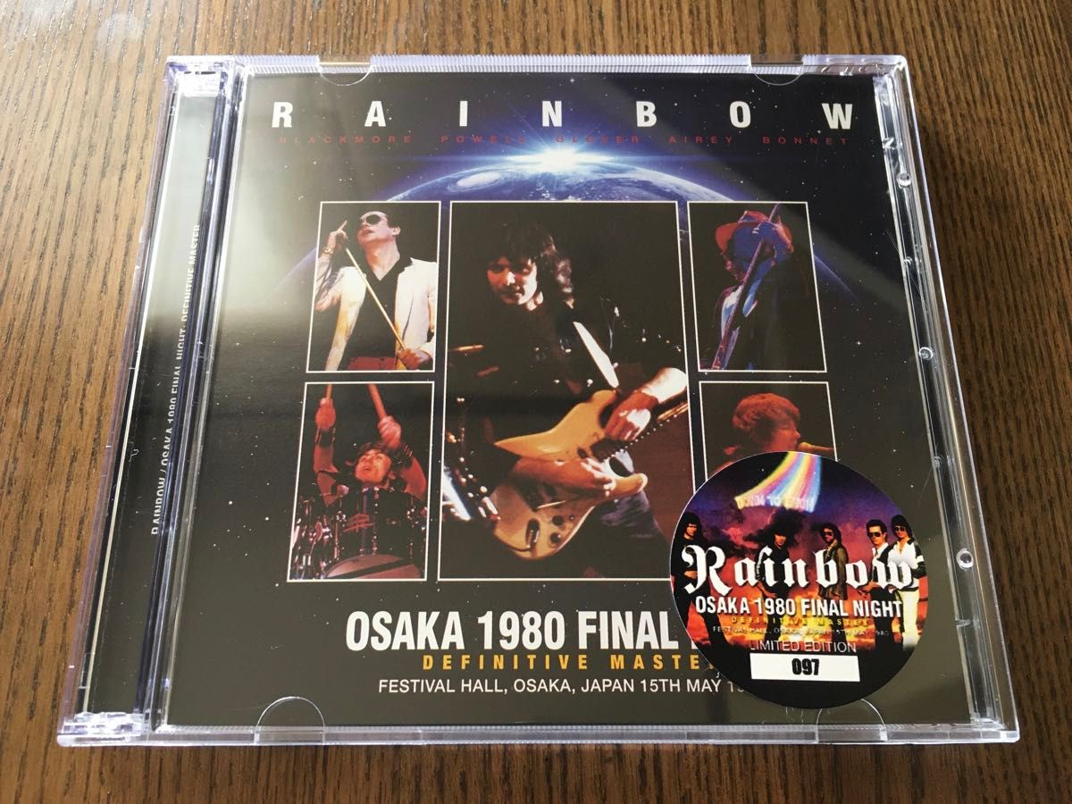 RAINBOW OSAKA 1980 FINAL NIGHT: DEFINITIVE MASTER プレスCD2枚組 中古美品