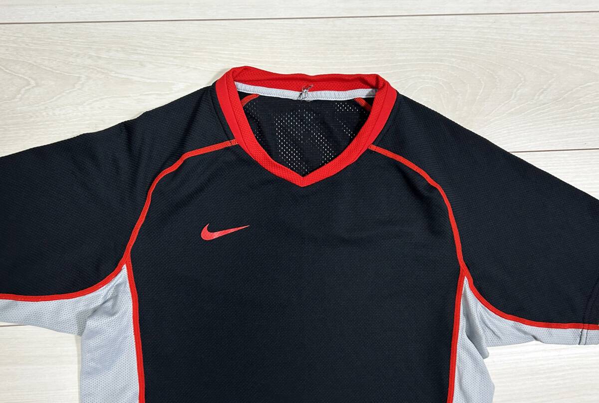 * Nike Nike DRI-FIT 150-155 размер короткий рукав футболка сетка чёрный Kids Junior *