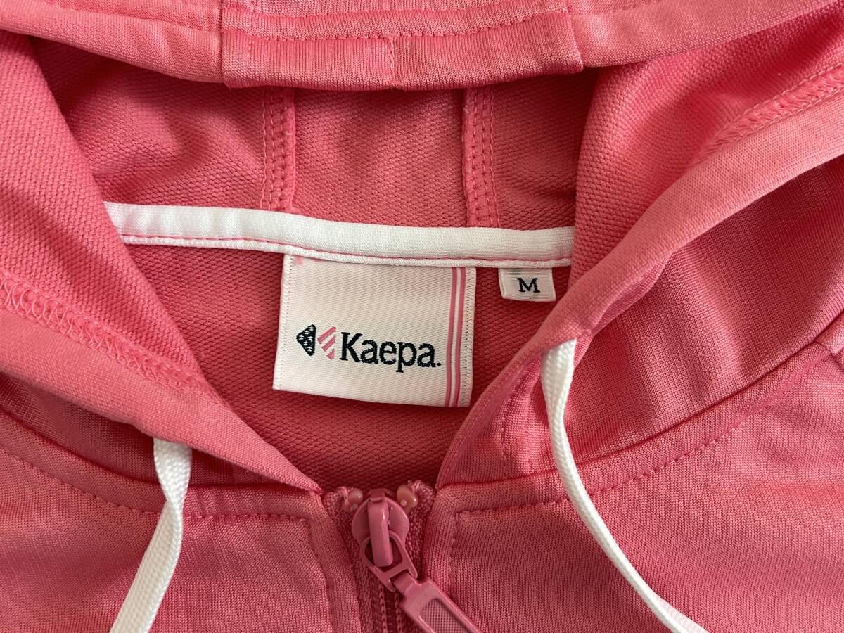 *Kaepa Kei pa short sleeves Zip up Parker lady's M size pink / white *