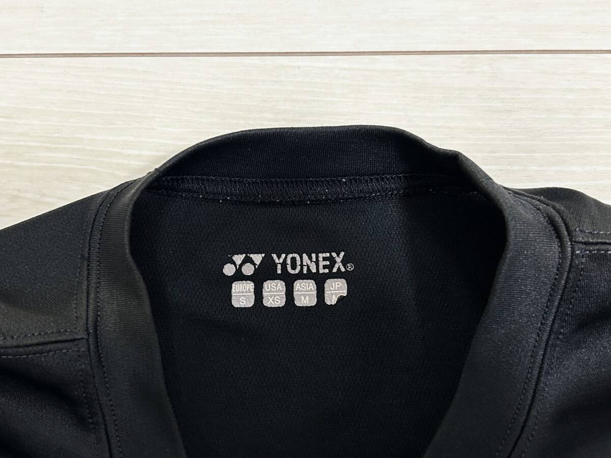 ★ヨネックス YONEX 半袖 Tシャツ Mサイズ 「迅」 速乾/ドライ 黒 プリントT★の画像3