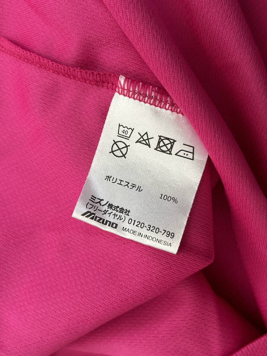 ★ミズノ MIZUNO 半袖Tシャツ ロゴT サイズS ピンク 速乾/ドライ★の画像5