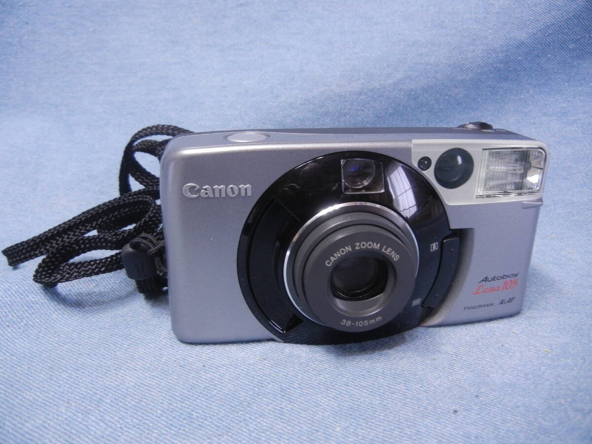 CANON キヤノン Autoboy Luna 105 フィルムカメラ PANORAMA コンパクトカメラ　レンズ：CANON　ZOOM　LENS　38-105mm　シャター動作_画像1