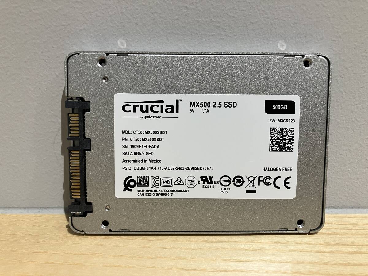 Crucial　CT500MX500SSD1　外付けHDDケース付き_画像2