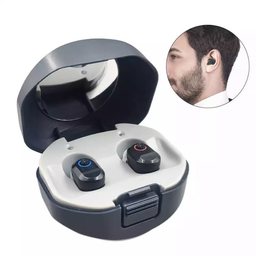 [ next day shipping ]... rechargeable pair hearing aid height sound quality noise reduction low cycle cut ear hole type black light times ~ -ply times for 