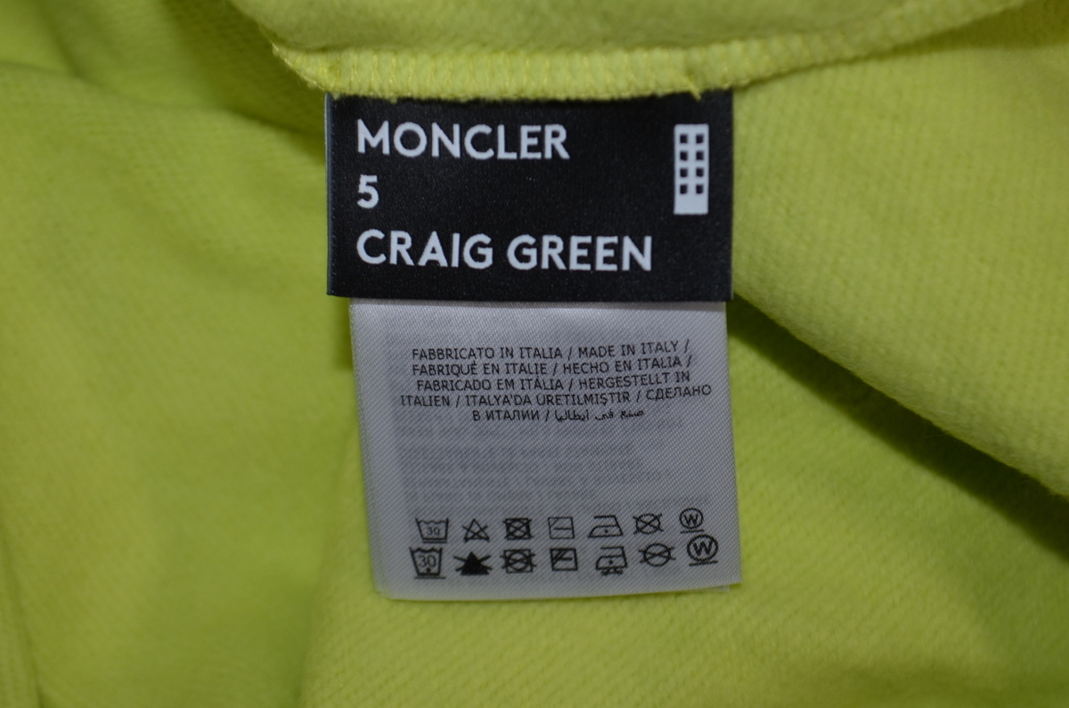 未使用品 新品級 モンクレールジャパン取り扱い MONCLER モンクレール CRAIG GREEN クレイググリーン パーカー XL メンズ オーバーサイズの画像2