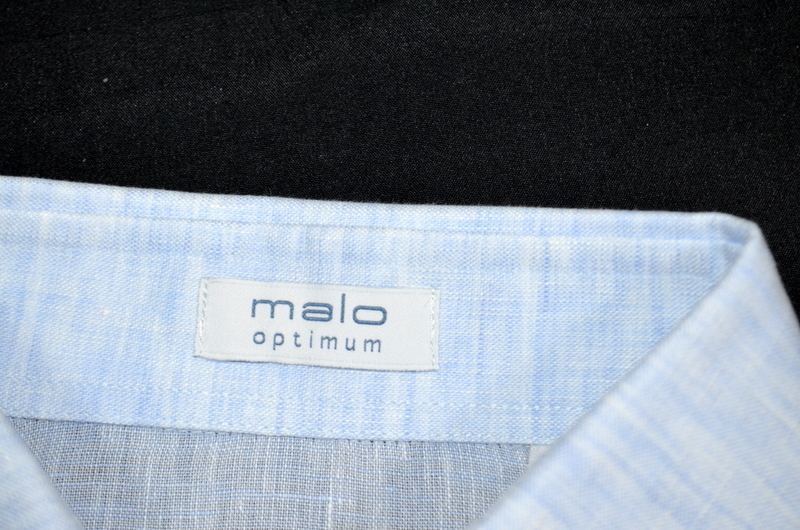 未使用品 新品級 malo マーロ 上質リネン 長袖シャツ size 41 日本L程度 トップ カジュアルに 春夏 メンズ_画像3