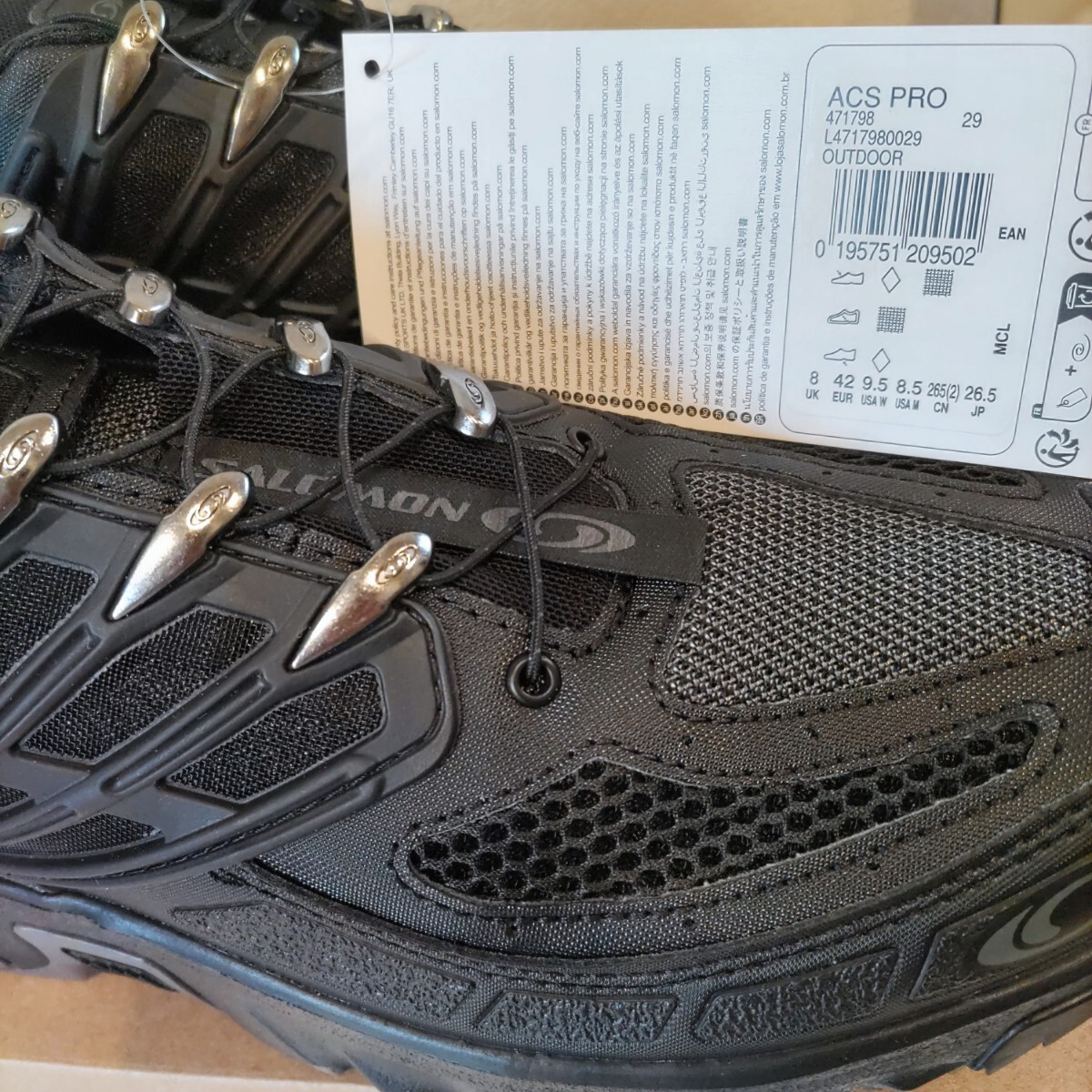 26.5㎝ 新品 SALOMON ACS PRO ブラック 人気 定番 サロモン_画像6