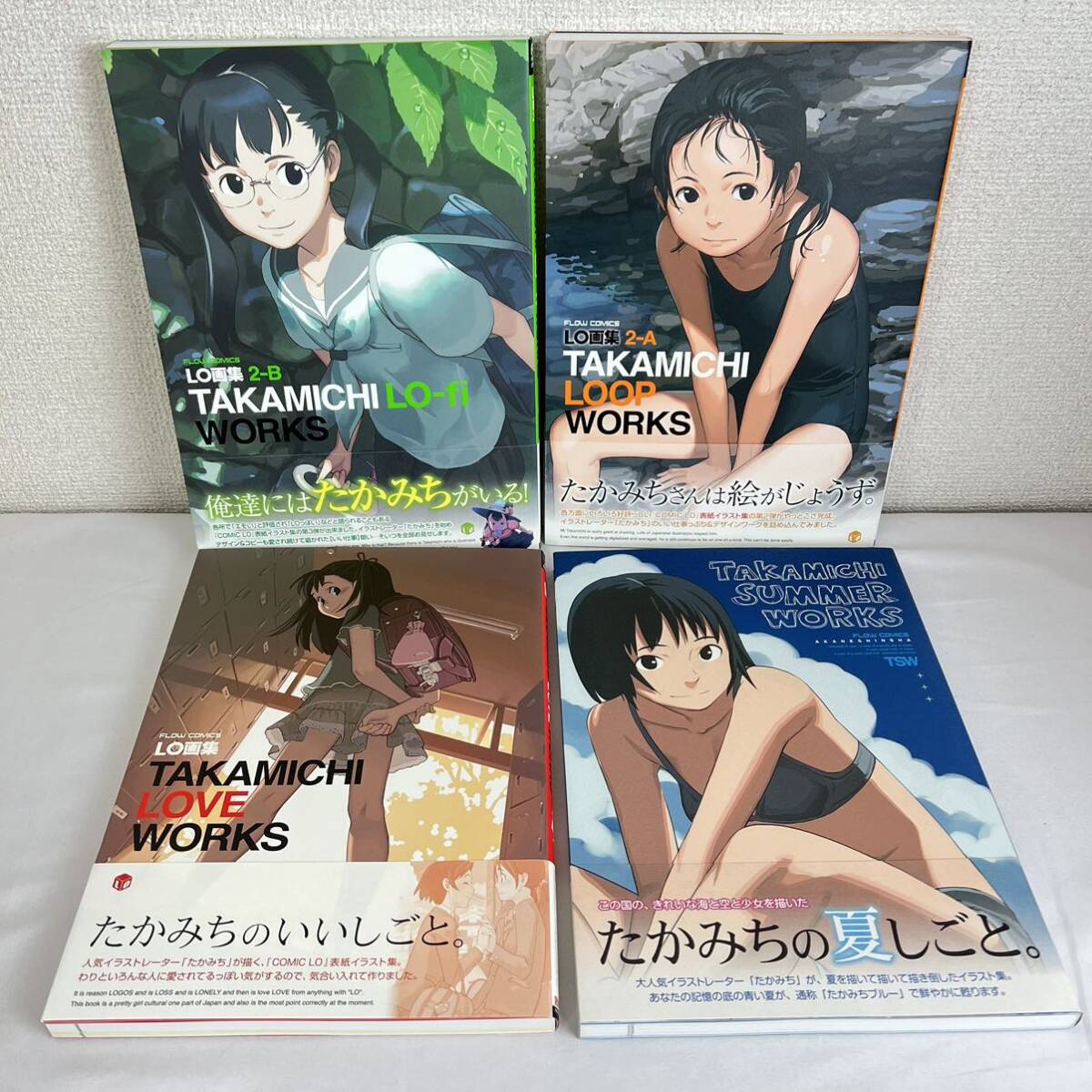 Lo Art Книга Takamichi Art Книга Takamichi Works 4 Книжные набор Comic Lo Beautiful Girl Art Works Collection