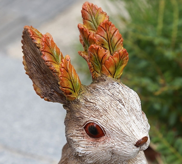 ガーデンオーナメント 木の精霊 ウサギさん ガーデニング オブジェの画像5