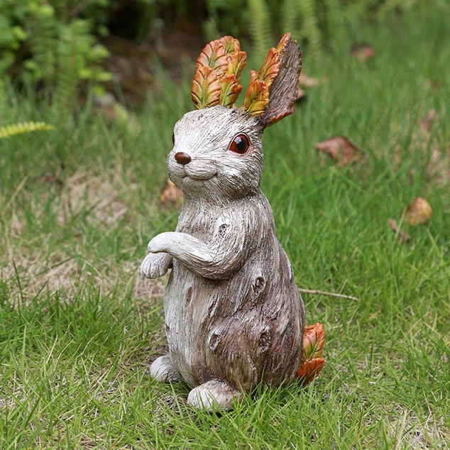ガーデンオーナメント 木の精霊 ウサギさん ガーデニング オブジェの画像3