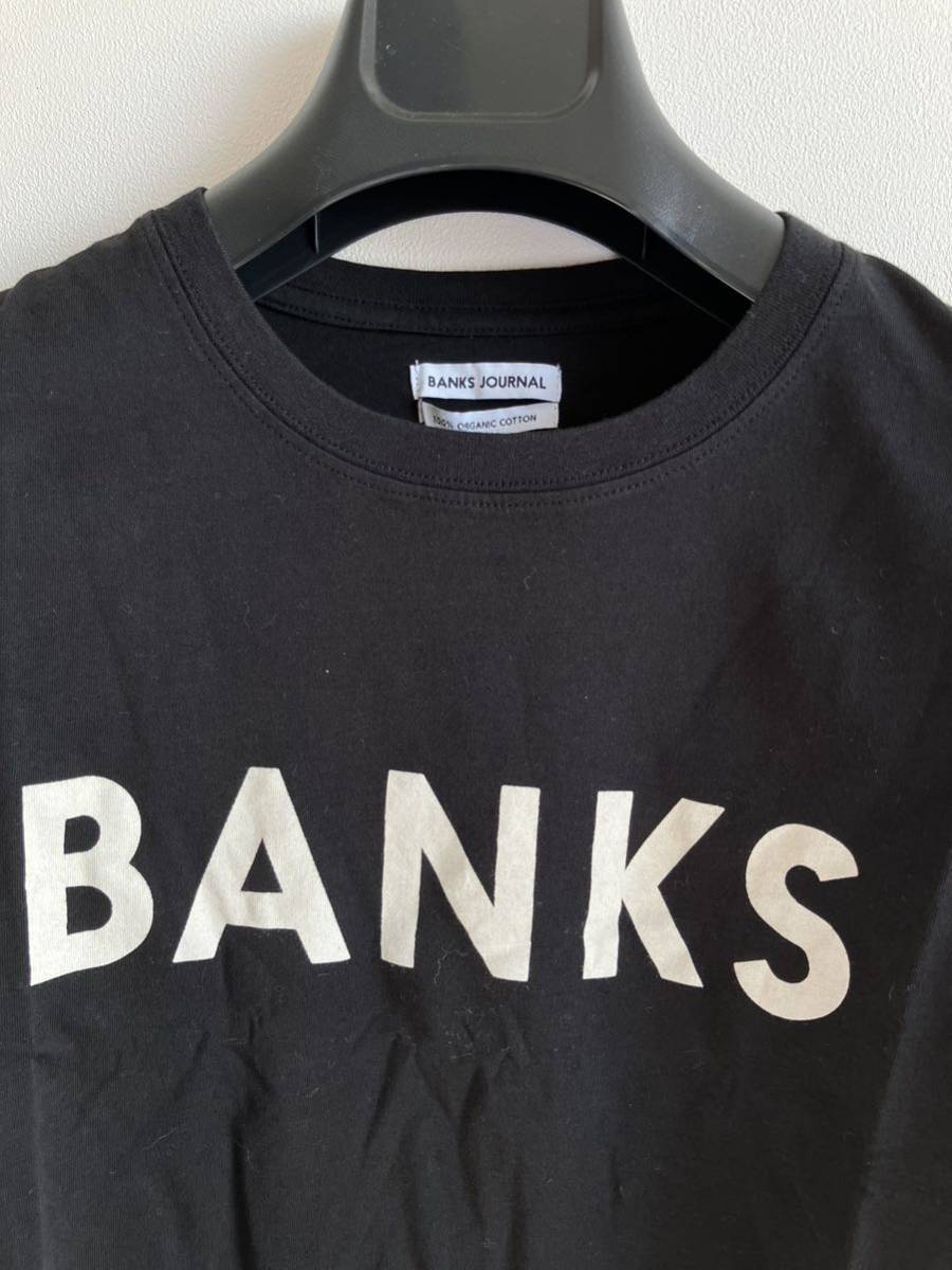 BANKS ロゴティ　バンクス　定番ロゴ　Tシャツ　ブラック　S　カットソー　サーフィン_画像2