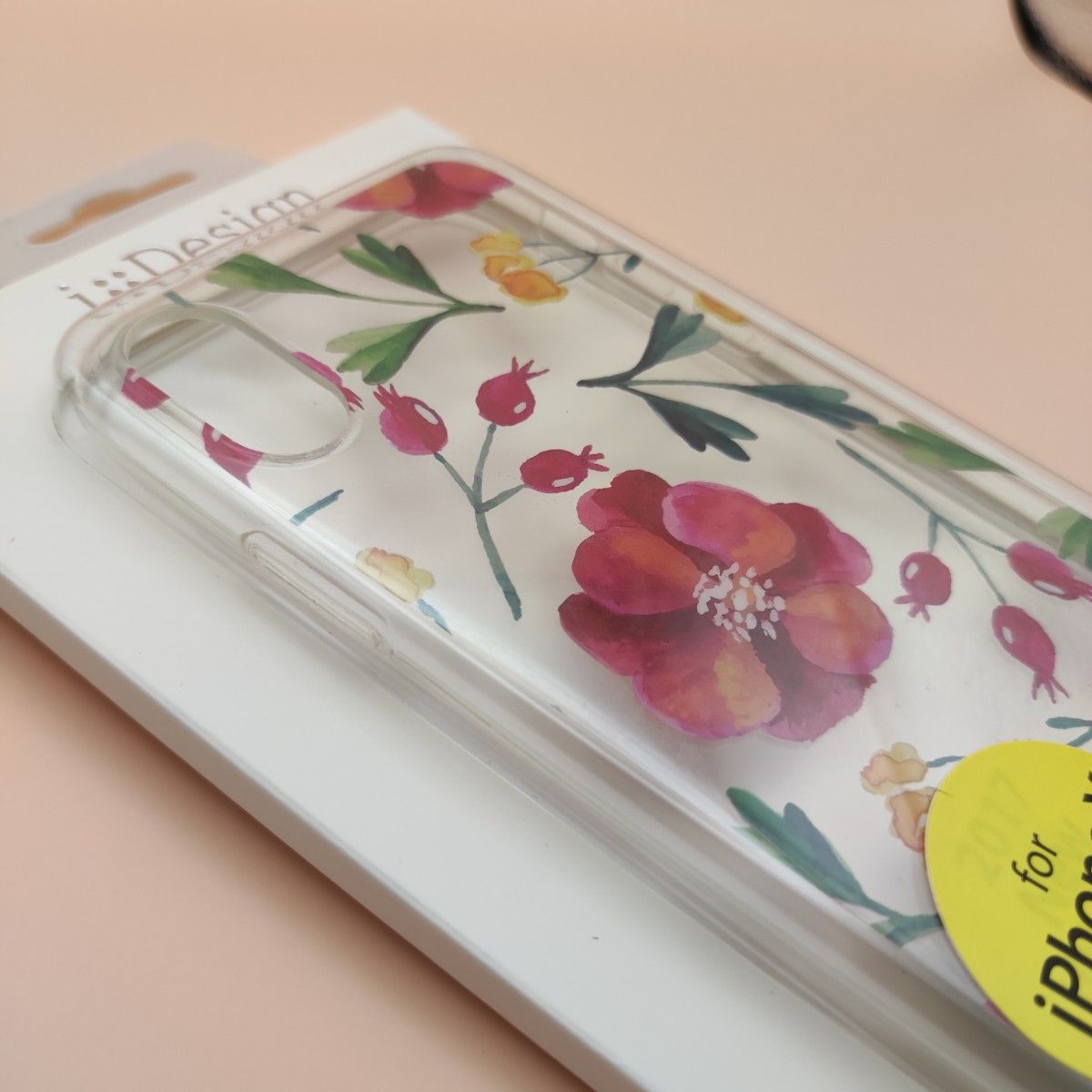 ♪花柄 クリア 透明♪ iPhone X XS ケース カバー 傷防止  TPU スマホケース
