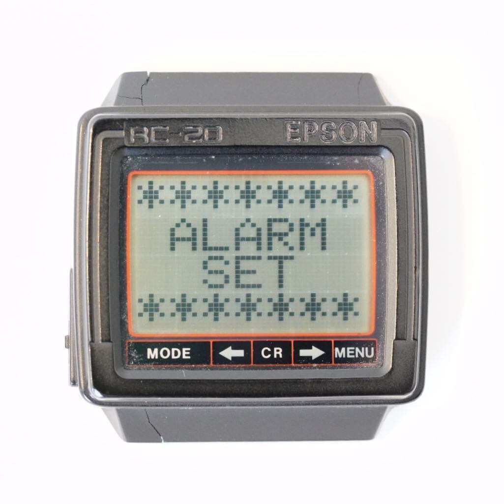 超レア物 1984年 EPSON RC-20 リストコンピュータ 可動品 腕時計 _画像4