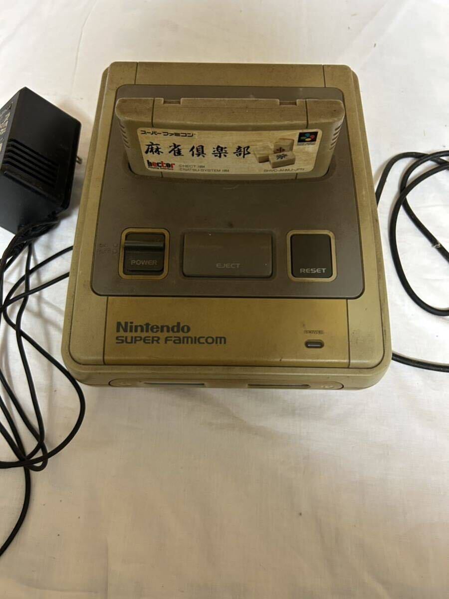 スーパーファミコン 任天堂 SFC スーファミ Nintendo ニンテンドー コントローラー カセット 麻雀 O8_画像2