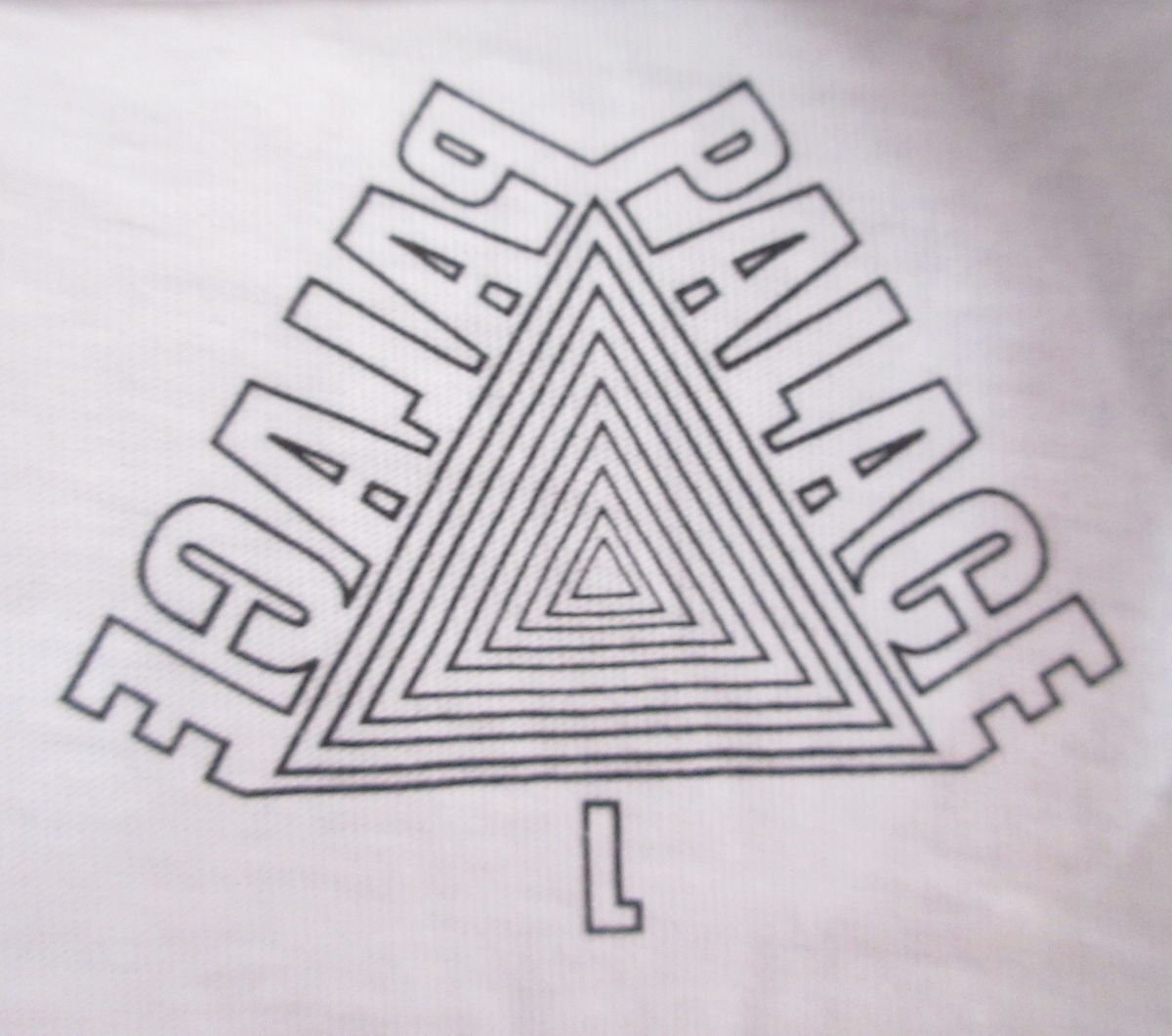 美品 PALACE パレス M-ZONE MUTANT RIPPER クルーネック 両面プリント 半袖 Tシャツ カットソー L ホワイト×マルチカラーの画像4