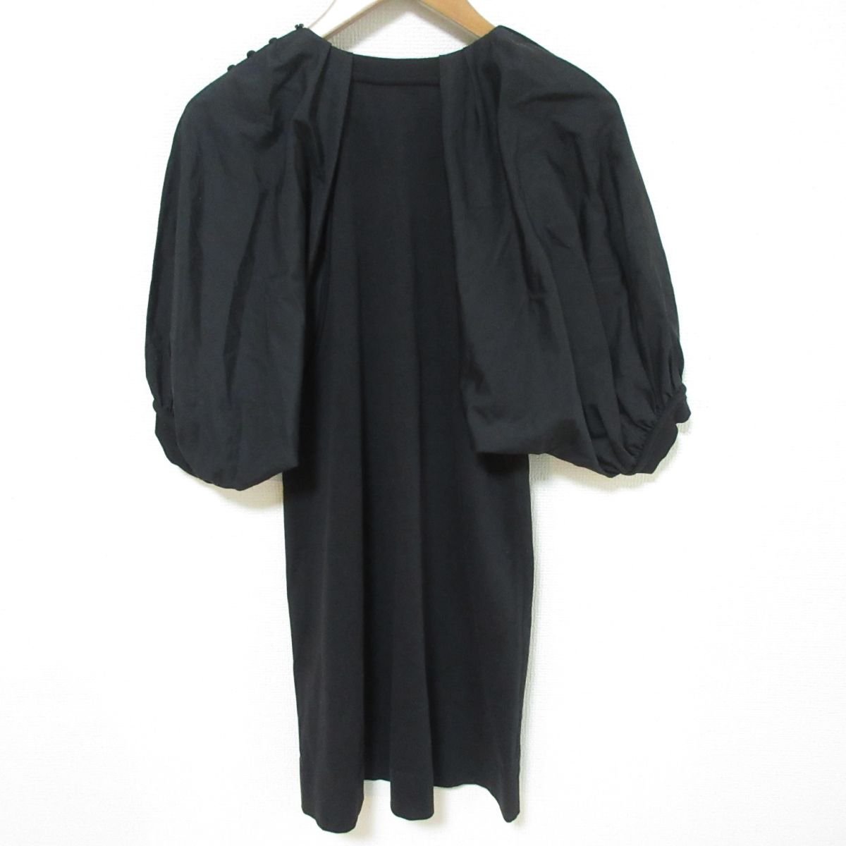  beautiful goods 3.1 phillip lim 3.1 Philip rim puff sleeve switch short sleeves knee on height One-piece size XS black *