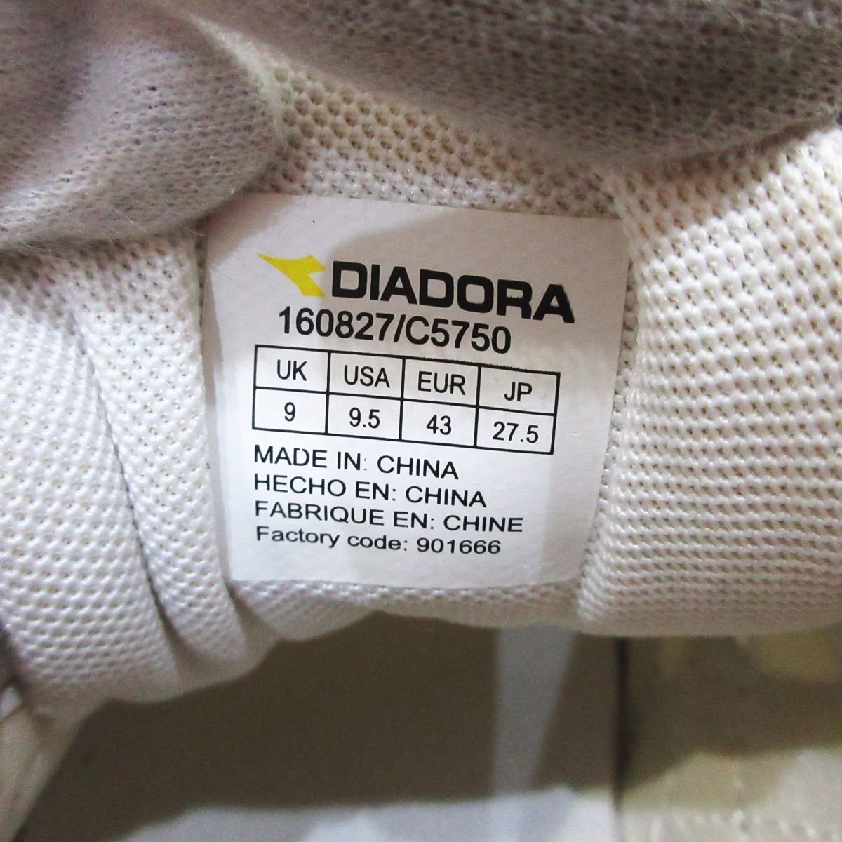  beautiful goods Diadora Diadora N9000 low cut sneakers 160827-C5750 27.5cm multicolor 