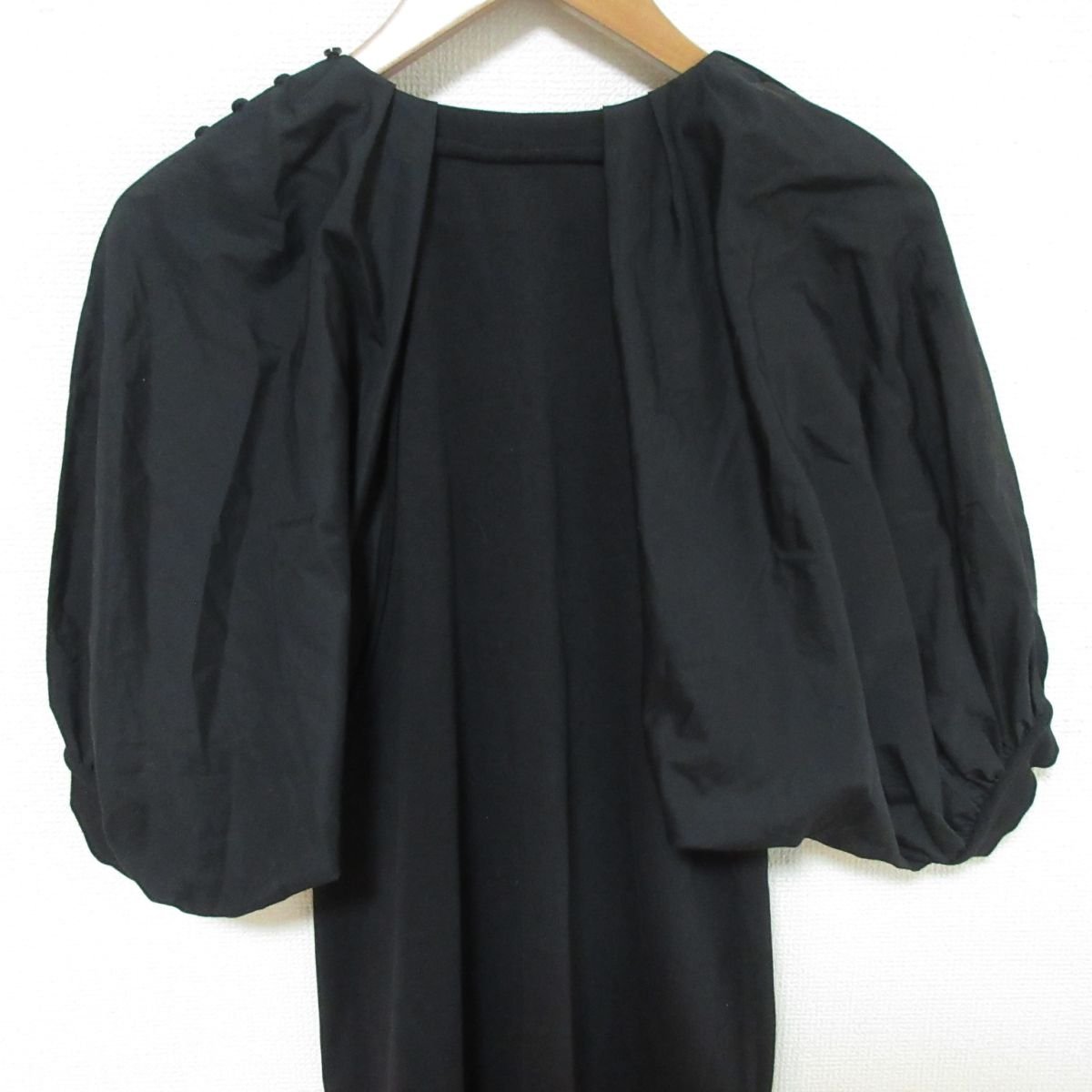  beautiful goods 3.1 phillip lim 3.1 Philip rim puff sleeve switch short sleeves knee on height One-piece size XS black *