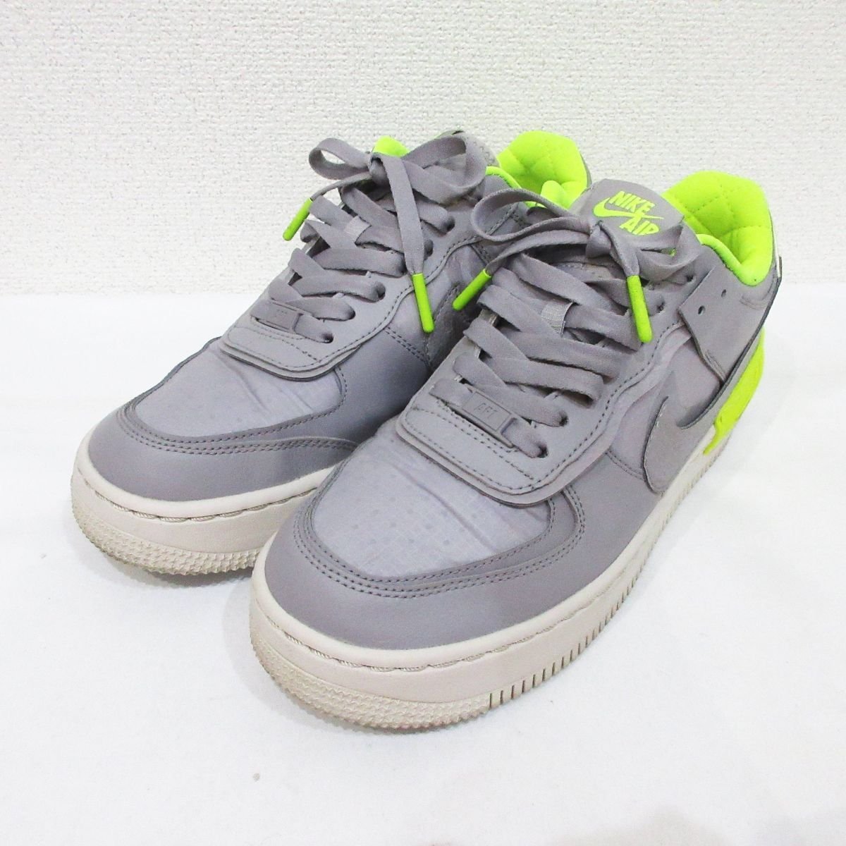 美品 NIKE ナイキ AF1 SHADOW SE AF1 シャドウ SE ローカットスニーカー CQ3317-002 26cm グレー×イエロー_画像1