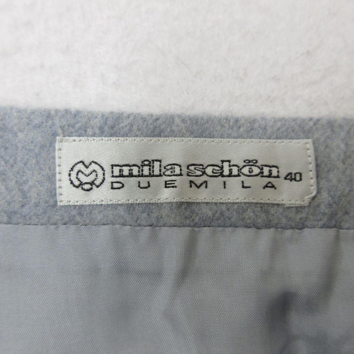 прекрасный товар mila schon Mila Schon кашемир 100% колено длина узкая юбка 40 серый 