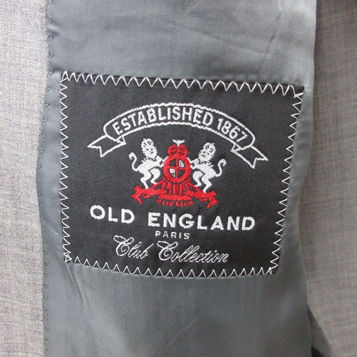  прекрасный товар OLD ENGLAND Старая Англия одиночный 3B tailored jacket 36 серый 