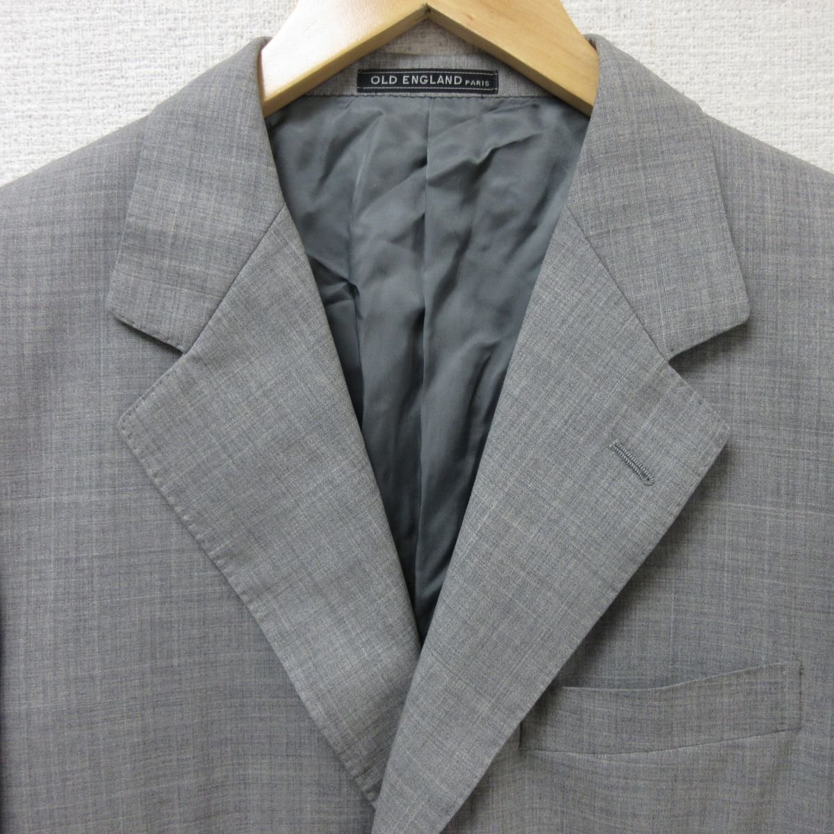 прекрасный товар OLD ENGLAND Старая Англия одиночный 3B tailored jacket 36 серый 
