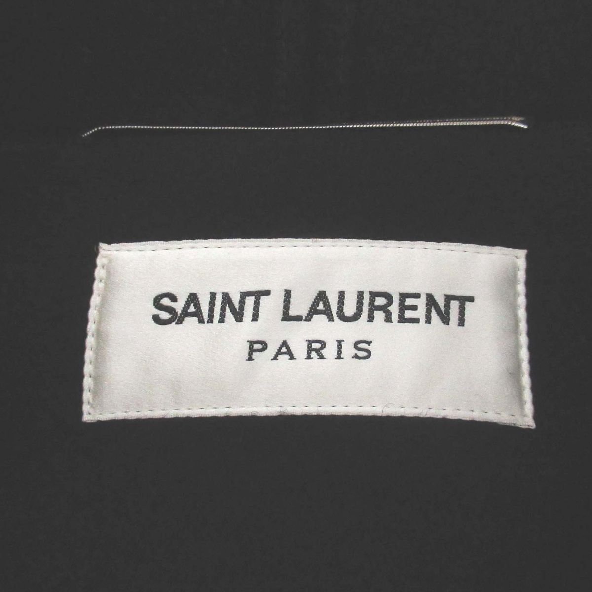 美品 SAINT LAURENT PARIS サンローラン エディ期 ウールメルトン フーディー ダッフルコート 326018 46サイズ ブラックの画像8