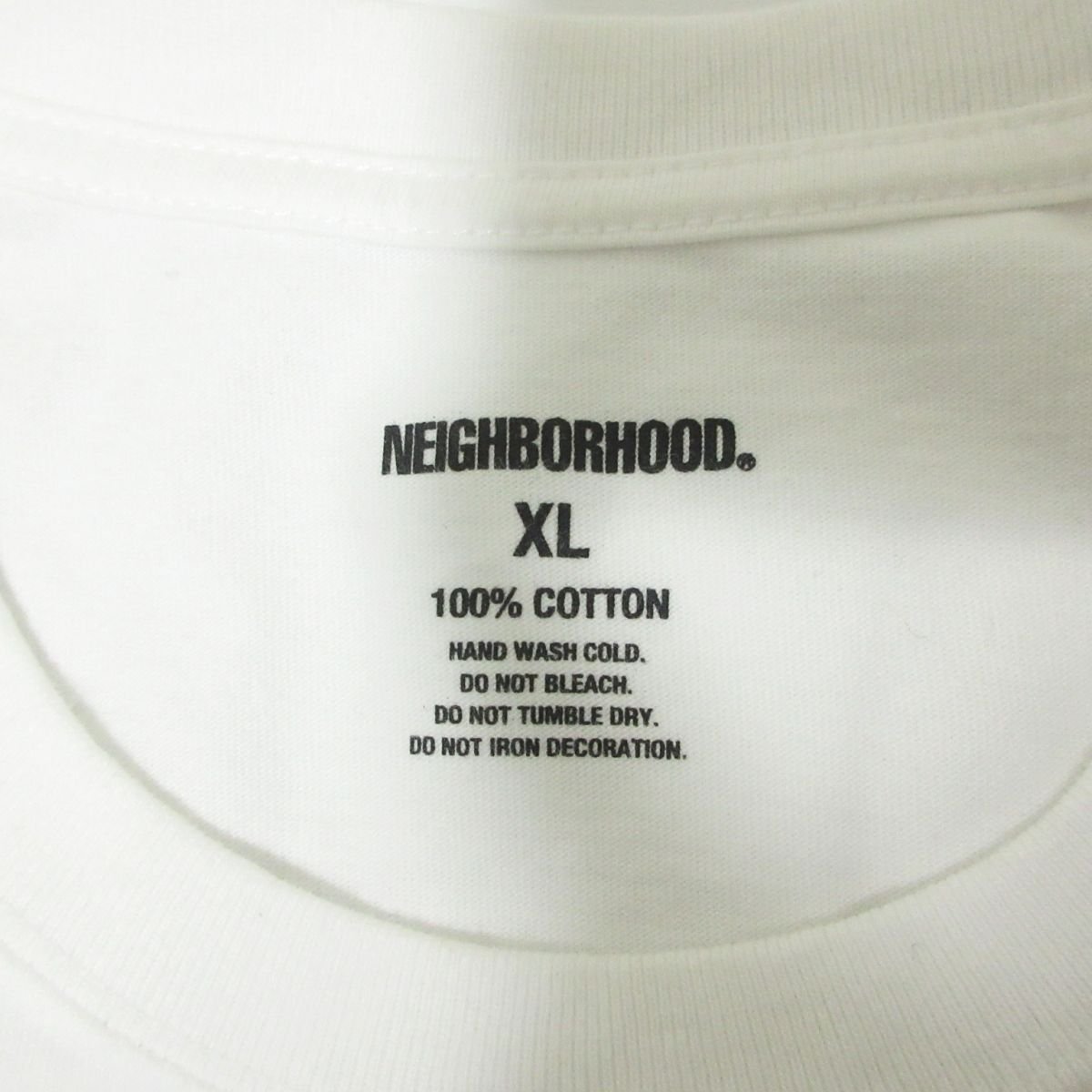 美品 NEIGHBORHOOD ネイバーフッド 半袖 プリント Tシャツ カットソー XL ホワイト 031_画像3