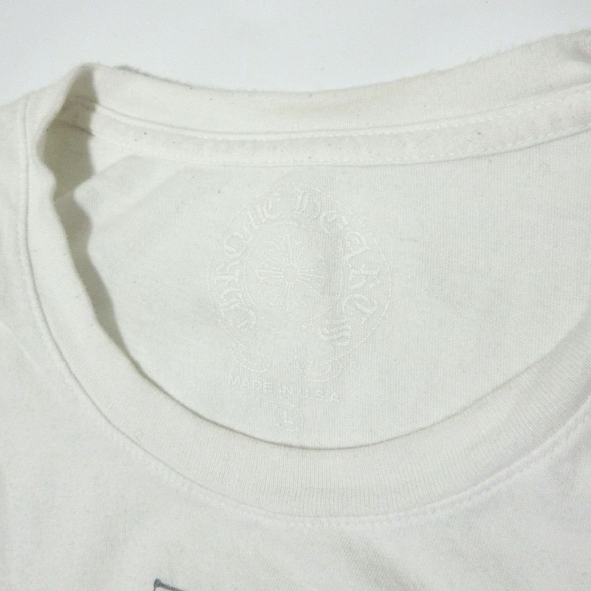 良品 21SS Chrome Hearts クロムハーツ FOTI JARVIS フォティジャービスプリント 半袖 Tシャツ カットソー L ホワイト 031_画像3