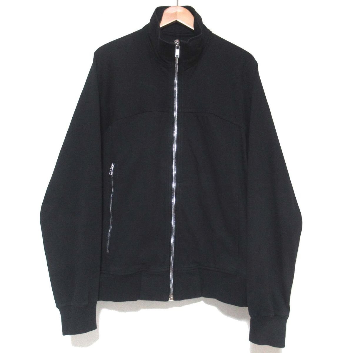 美品 20SS Rick Owens リックオウエンス Zip Front Track Jacket ジップアップ トラックジャケット RU20S7289-BA XSサイズ ブラック_画像1