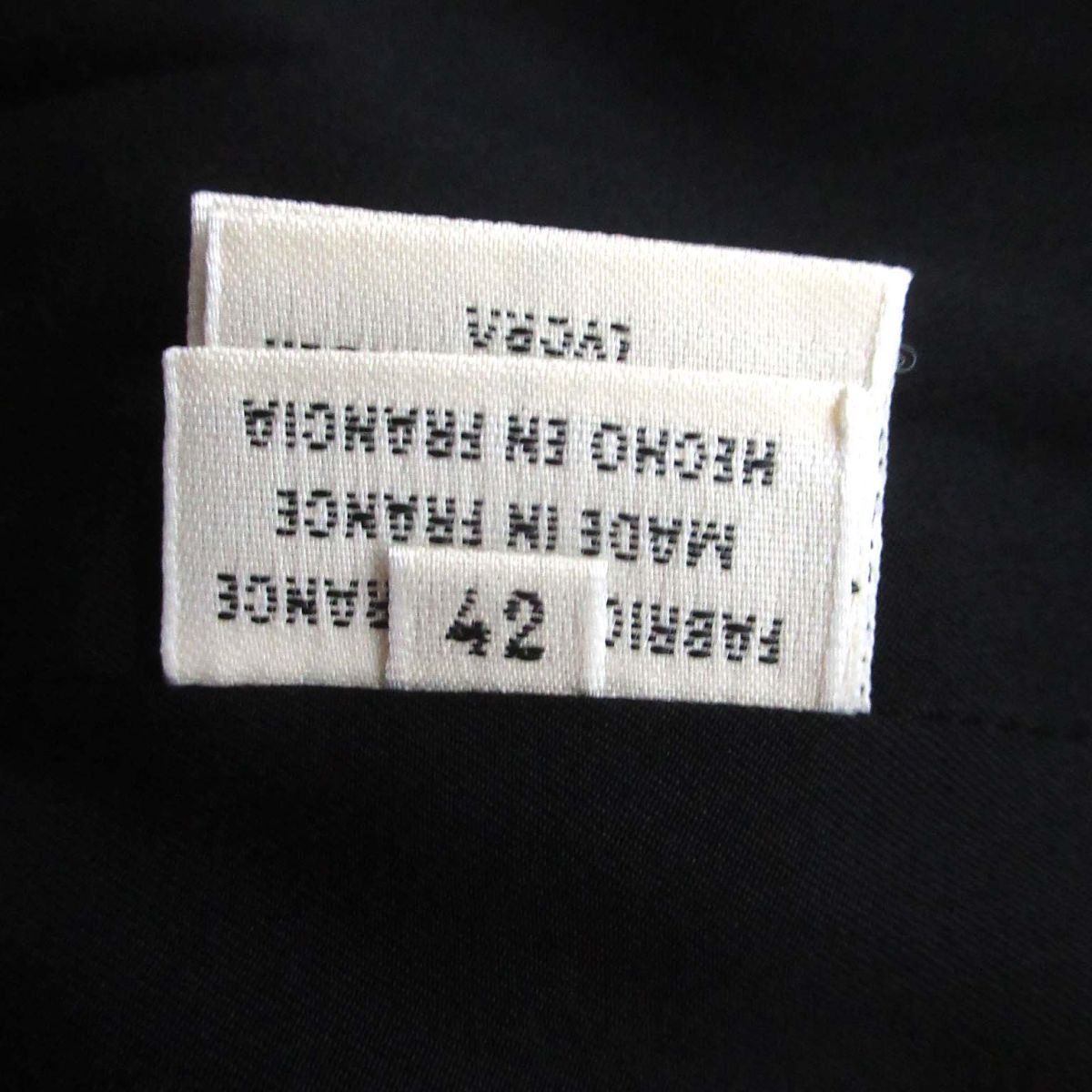  чистка settled прекрасный товар HERMES Hermes Margiela период H кнопка 3B одиночный tailored jacket 42 размер черный 