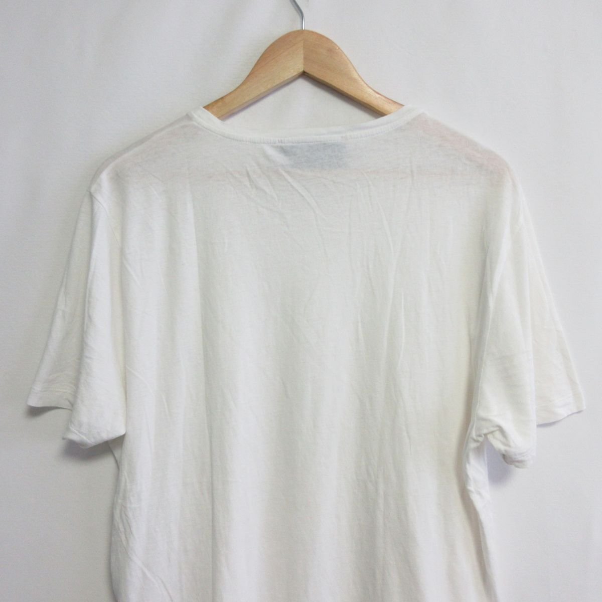 ほぼ美品 GUCCI グッチ 半袖 ロゴプリント クルーネック Tシャツ カットソー 大きいサイズ XXL 441685 ホワイトの画像6