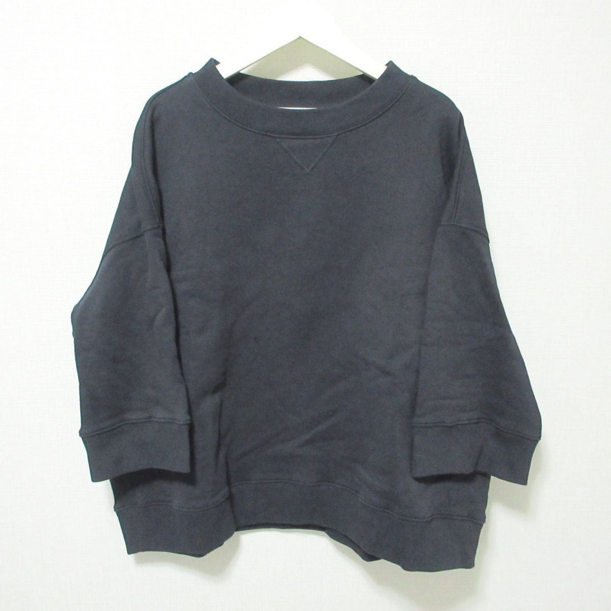 美品 Studio Nicholson スタジオニコルソン OVERSIZED JERSEY TEE オーバーサイズ Tシャツ カットソー 1 ネイビー 032 ◆_画像1