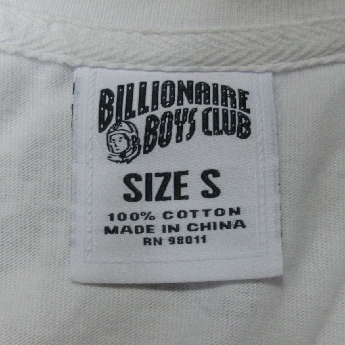  прекрасный товар BILLIONAIRE BOYS CLUB Billionaire Boys Club принт короткий рукав футболка cut and sewn S белый 