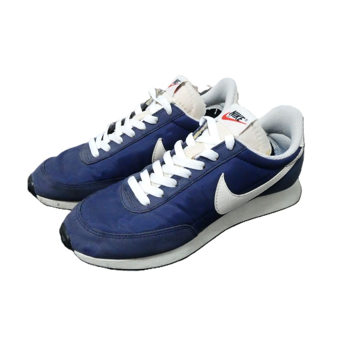 美品 NIKE ナイキ AIR TAILWIND エアテイルウインド ローカット スニーカー 487754-403 24.5㎝ ネイビー 302_画像1