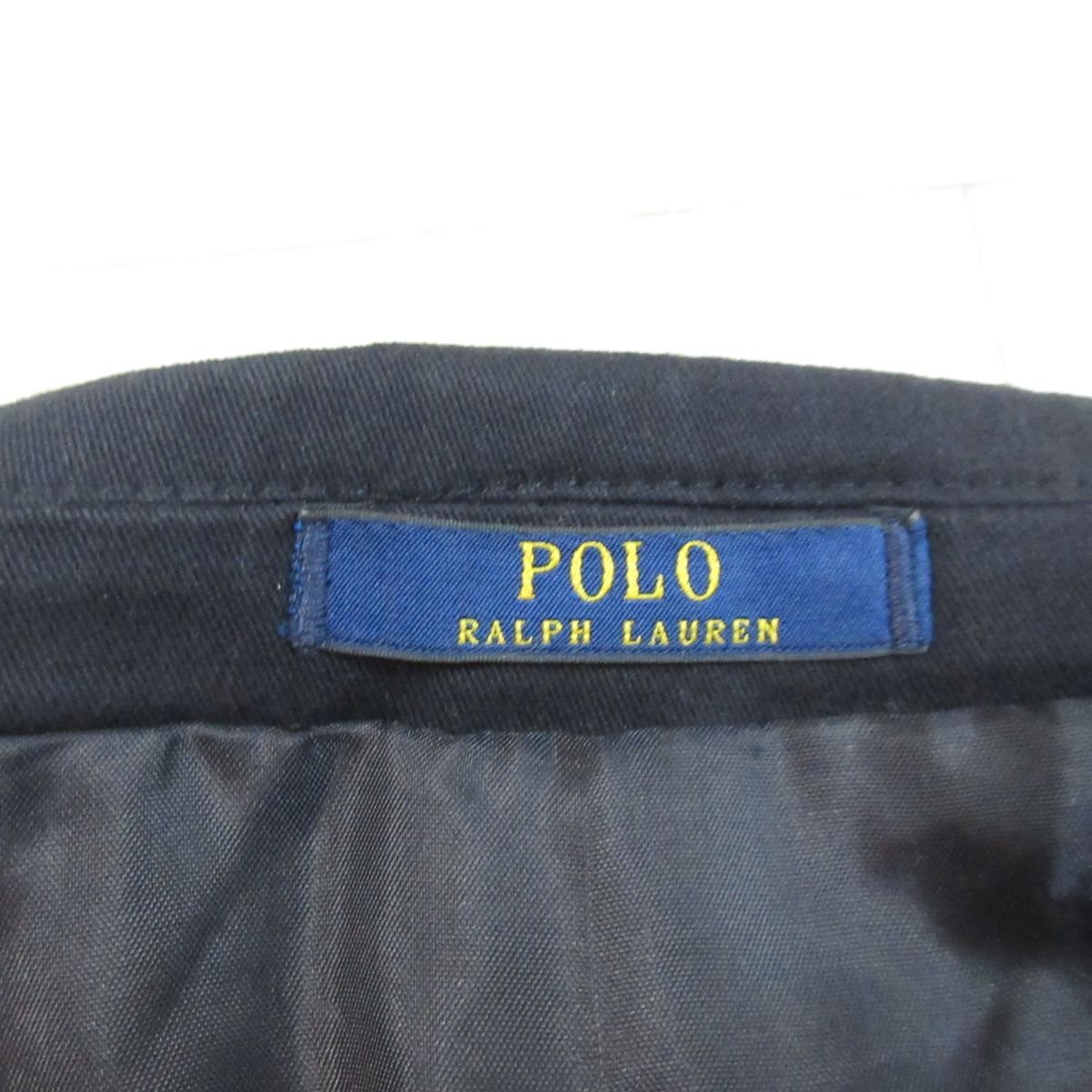 美品 POLO RALPH LAUREN ポロラルフローレン シングル 2B テーラードジャケット 38S ダークネイビー_画像5