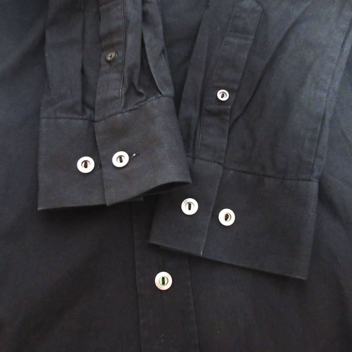 美品 06AW NUMBER (N)INE ナンバーナイン NOIR期 長袖 レギュラーカラーシャツ 2 ブラック_画像5