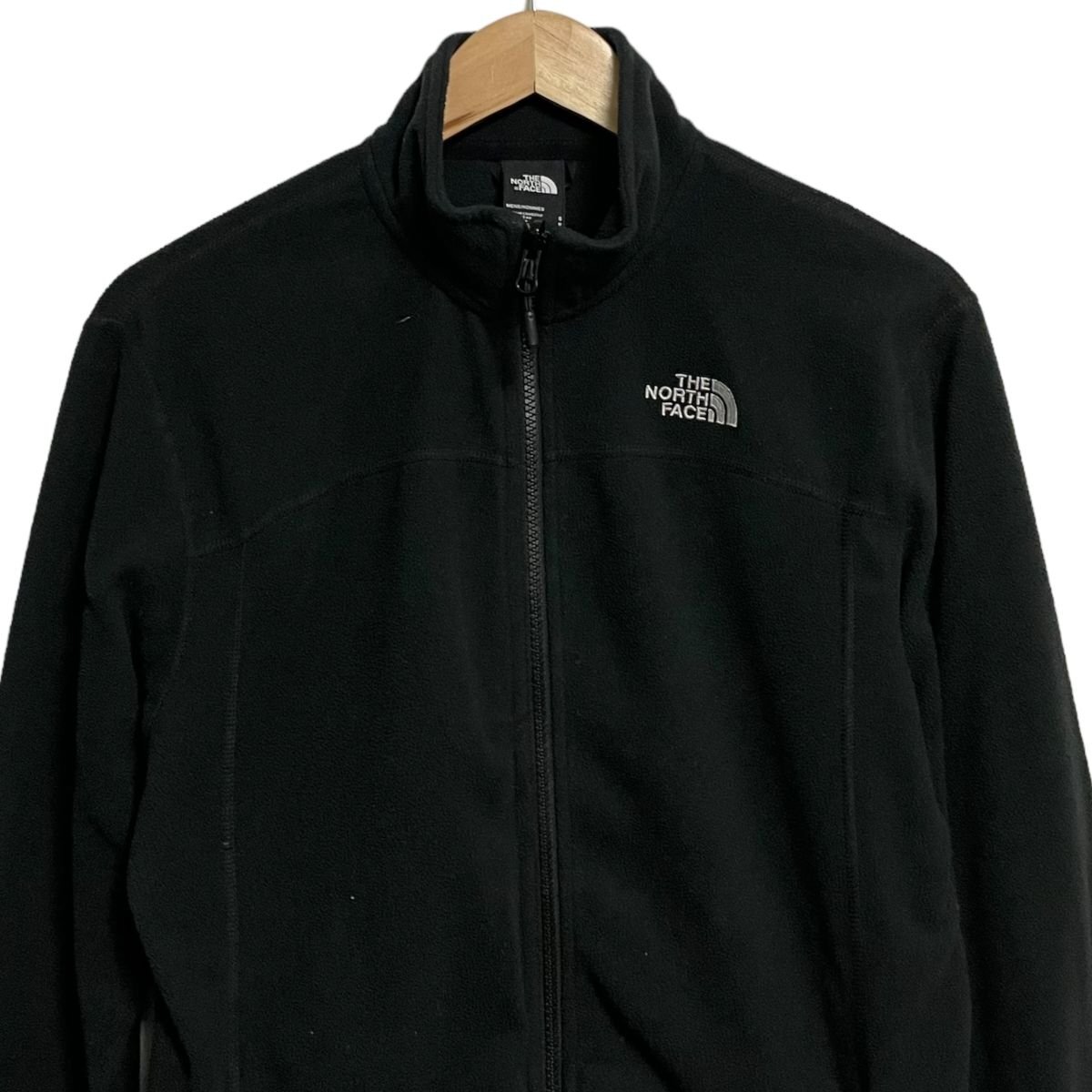 美品 20AW THE NORTH FACE ノースフェイス POLARTEC ジップアップ フリースジャケット S ブラック_画像3