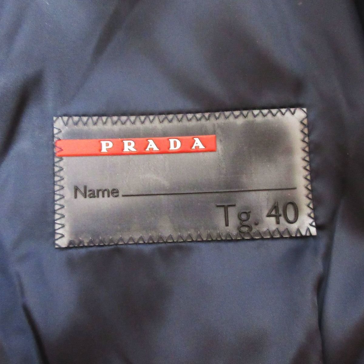  beautiful goods PRADA SPORT Prada sport Zip up nylon jacket blouson size 40 navy *