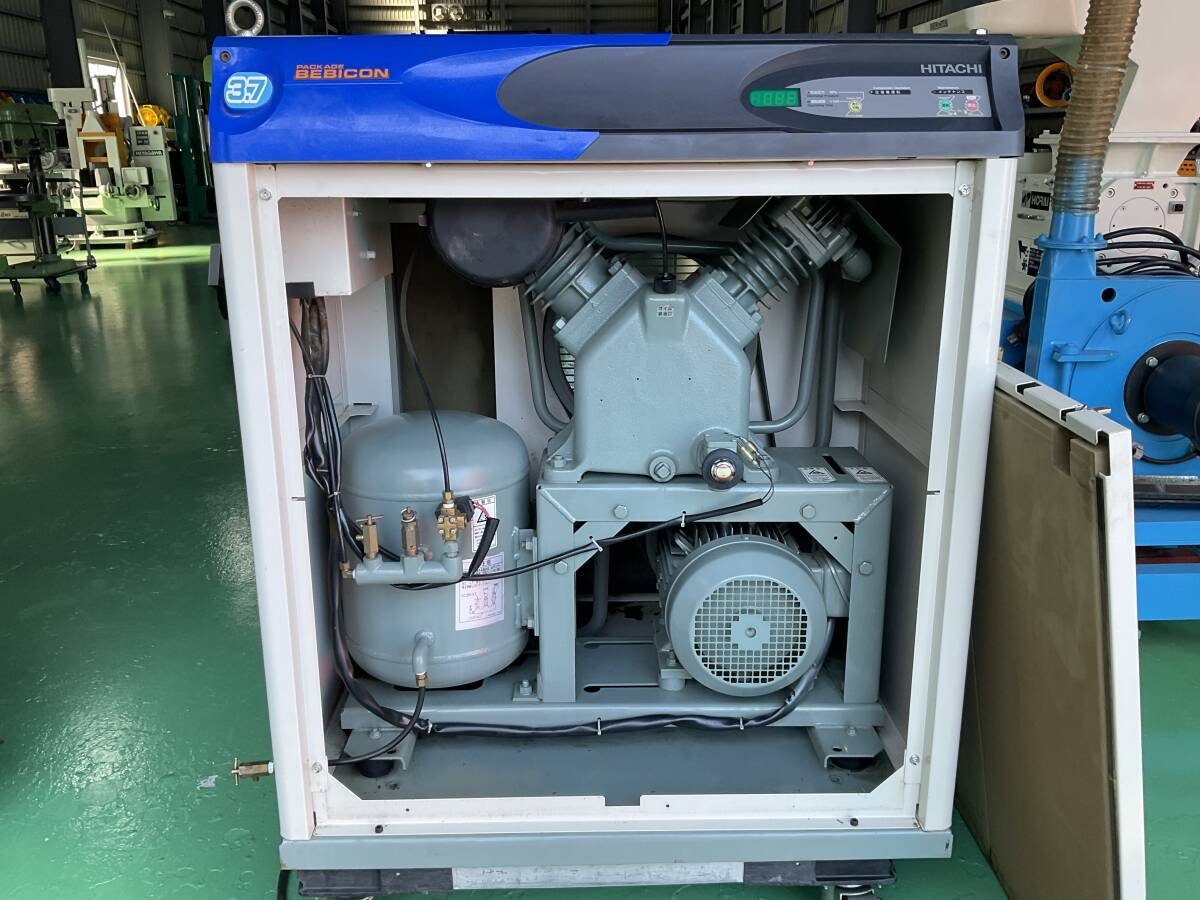 日立パッケージコンプレッサー　3.7kw　PB-3.7MA5 200V NoWC807930_画像6