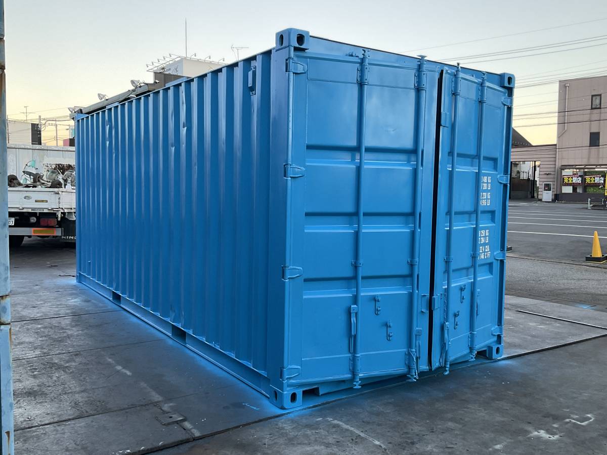 20 футов контейнер синий цвет [No4]